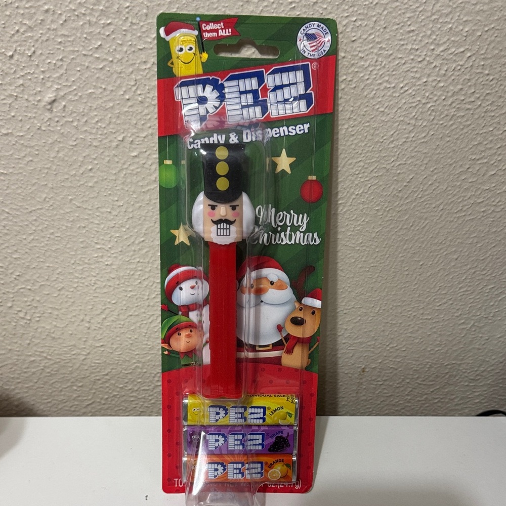 PEZ Christmas Nutcracker Candy Dispenser - Red